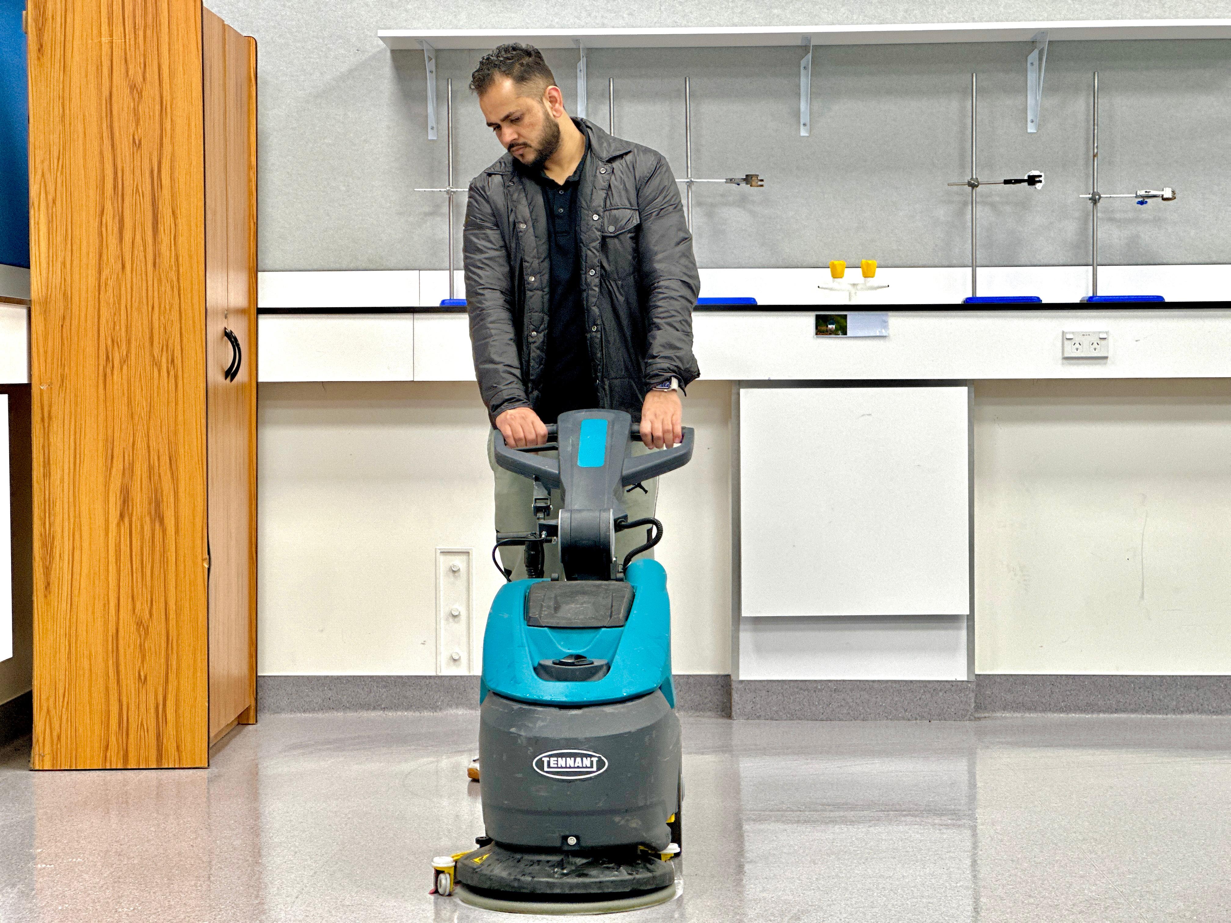 Professional Floor Scrubbing